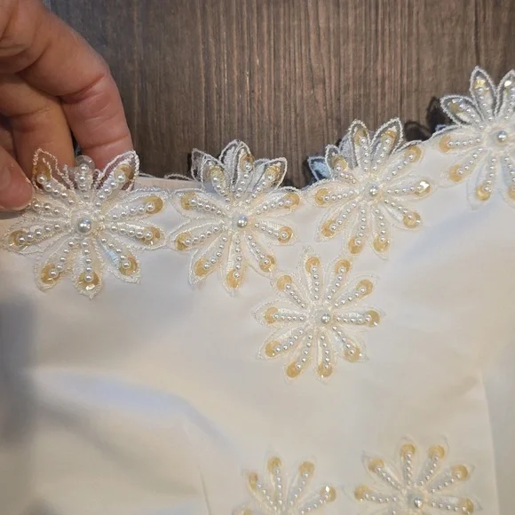 Beautiful vintage communion or flower girl dress, sz 8 - Picture 8 of 13